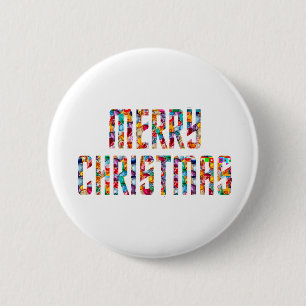 MEERJAREN Kerstmis en een NIEUW JAAR 2014 Ronde Button 5,7 Cm