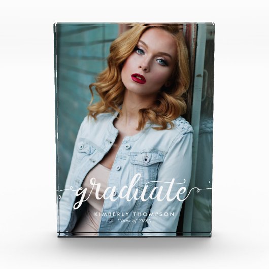 Meerjarig minimalistisch Afstuderen aankondiging M Fotoblokken (Voorkant)