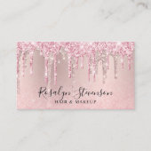 Meerjarig roos goudhaar en make-up visitekaartje (Voorkant)