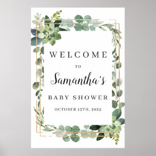 Meerjarig, succulent greenery foliage Gold welkom Poster