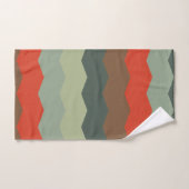 Meerjarige moderne groenen en sinaasappel bad handdoek (Handdoek)