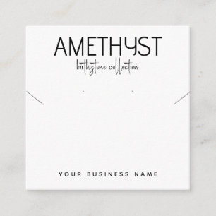 Meerjarige sieraden voor kettingen informatiekaartje