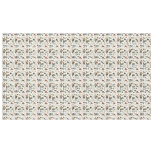 Meerjarige tuinbouwbloemtuin tafelkleed (Voorkant (Horizontaal))