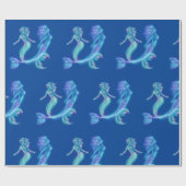 Meerjungfrauen mermaids cadeaupapier (Vlak)