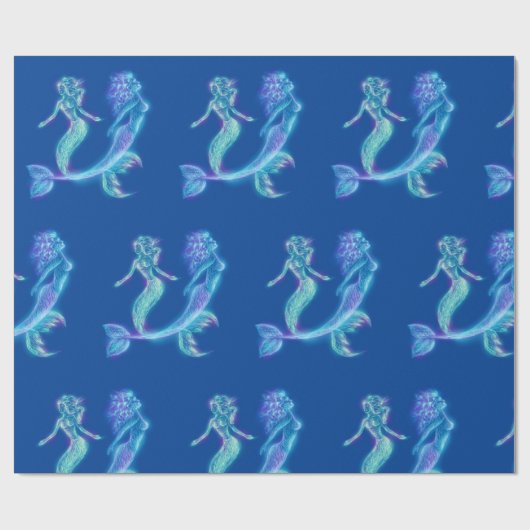 Meerjungfrauen mermaids cadeaupapier (Vlak)