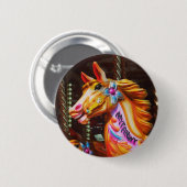 Meerkanige ronde paarden button 5,7 cm (Voorkant /achterkant)