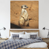 Meerkat 027 canvas afdruk (Insitu (Slaapkamer))