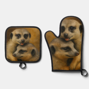 Meerkat Affection Ovenwant & Pannenlap Set