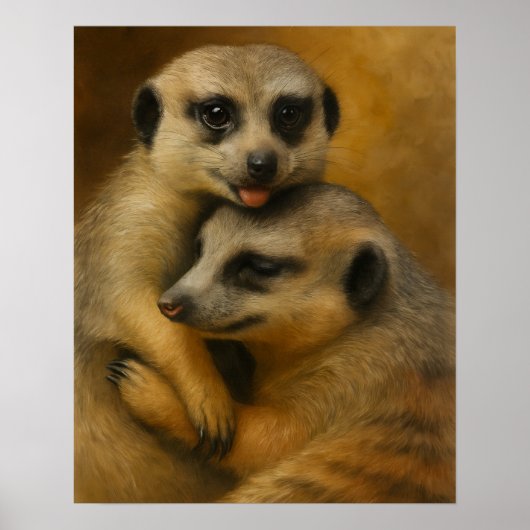 Meerkat Affection Poster (Voorkant)