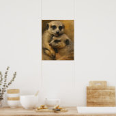 Meerkat Affection Poster (Keuken)