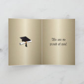 Meerkat Afstuderen W/Gray Gown & Black Sash Kaart (Binnen)