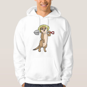 Meerkat als boer met schoen hoodie