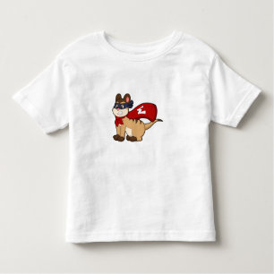 Meerkat als Hero met Masker Kinder Shirts