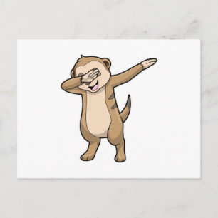 Meerkat als Hip Hop Dance Dab Briefkaart
