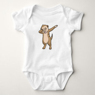 Meerkat als Hip Hop Dance Dab Romper