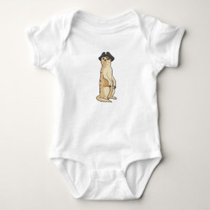 Meerkat als Piraat met Pirate pet Romper