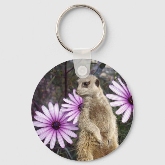 Meerkat_And_Daisies,_ Sleutelhanger (Voorkant)