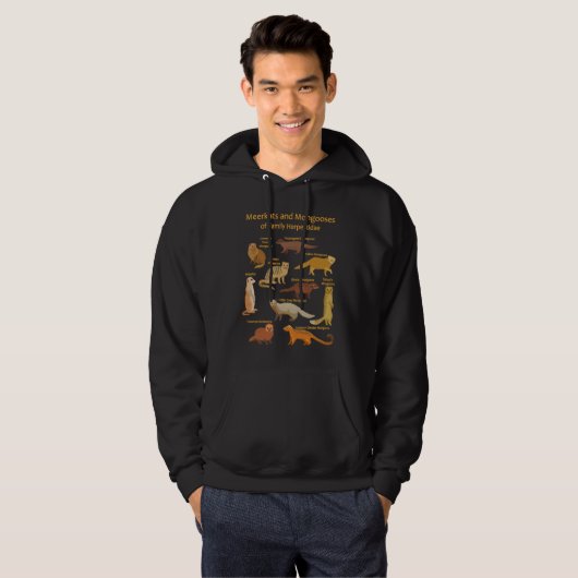 Meerkat and Mongoose Species Hoodie (Voorkant volledig)