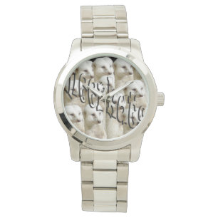 Meerkat Army Logo, Large Unisex Silver Watch Horloge