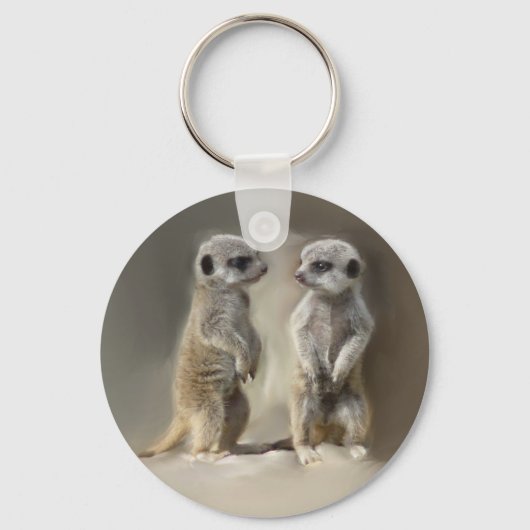 Meerkat baby twins sleutelhanger (Voorkant)