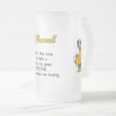 Meerkat Beer Frosted Mug (Devant droit)