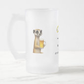 Meerkat Beer Frosted Mug (Gauche)