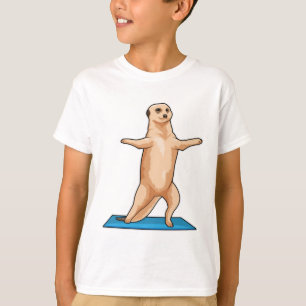Meerkat bij Fitness Stretching T-shirt