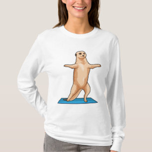 Meerkat bij Fitness Stretching T-shirt