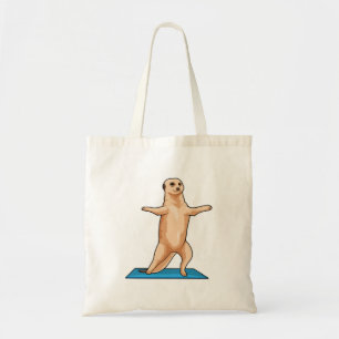 Meerkat bij Fitness Stretching Tote Bag