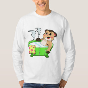 Meerkat bij het zwemmen in Bathtub T-shirt