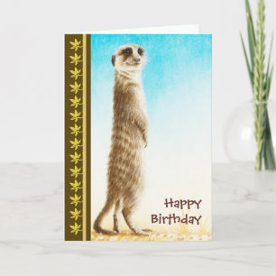 Meerkat Birthday Card Kaart