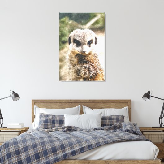 MEERKAT CANVAS AFDRUK (Insitu (Slaapkamer))