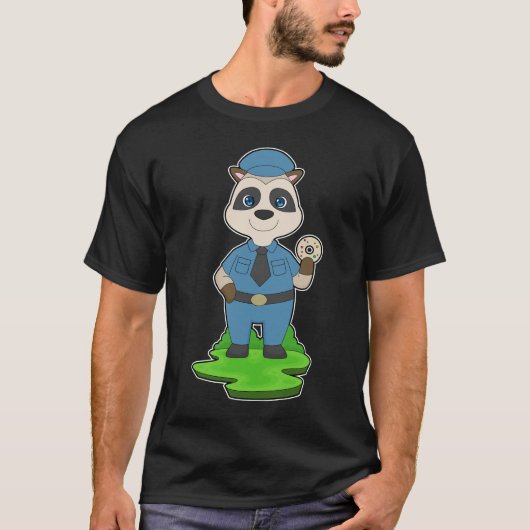Meerkat Cop Donut Police T-shirt (Voorkant)