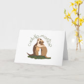 Meerkat Cuddle Kaart (Gele Bloem)