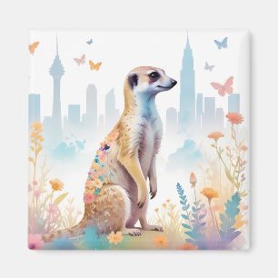 Meerkat  Dierlijke Natuur Milieu Decor Magneet
