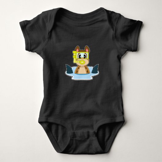Meerkat Diver Shark Fin Romper (Voorkant)