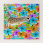 Meerkat en bloesems, puzzels, legpuzzel (Horizontaal)