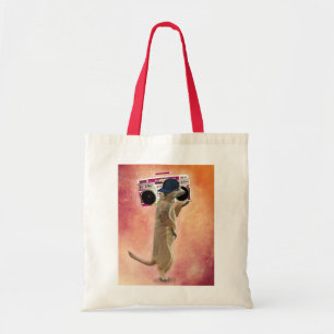 Meerkat en zoomdoos tote bag