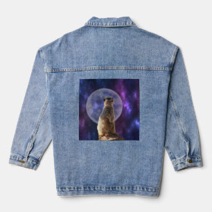 Meerkat Et Une Pleine lune, Denim Jacket