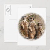 Meerkat Family Briefkaart (Voorkant / Achterkant)