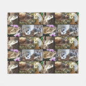 Meerkat fotocollage, Medium fleece deken. (Voorkant (Horizontaal))