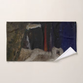 Meerkat géant à regarder de petites Meerkat, (Serviette à main)