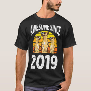 Meerkat Geweldige sinds 2019 3e Verjaardag 3 jaar  T-shirt