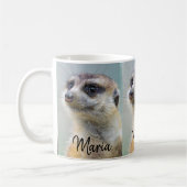 Meerkat Green Mug (Gauche)