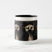 Meerkat grote koffie-mok! tweekleurige koffiemok (Center)