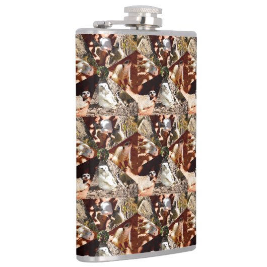 Meerkat in driehoeken, heupkolf heupfles (Rechts)