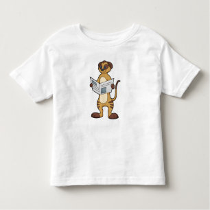 Meerkat leest een krant kinder shirts