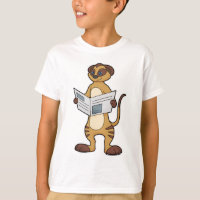 Meerkat leest een krant