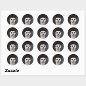 Meerkat Lookout autocollant rond (Feuille)