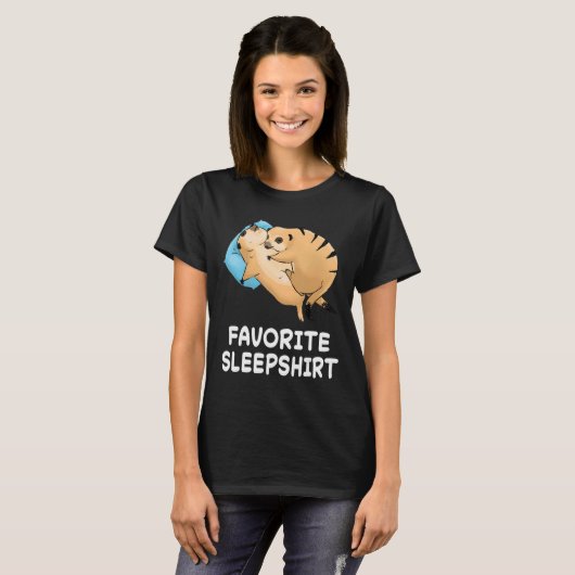 Meerkat Meerkats Nap Sleeping Sleep Pajama Pajamas T-shirt (Voorkant volledig)